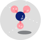Multiple molecule binding sites icon